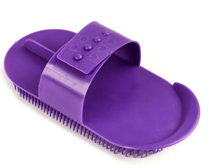 Purple Shires Plastic Curry Comb
