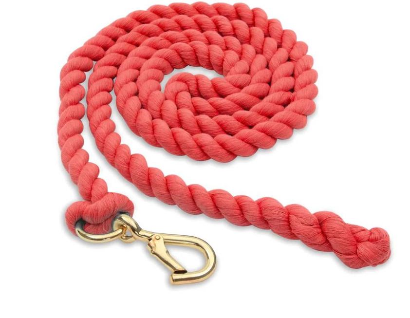 Red Cotton Plain Lead Rope