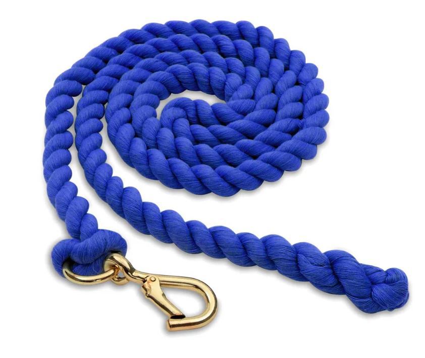 Royal Blue Cotton Plain Lead Rope