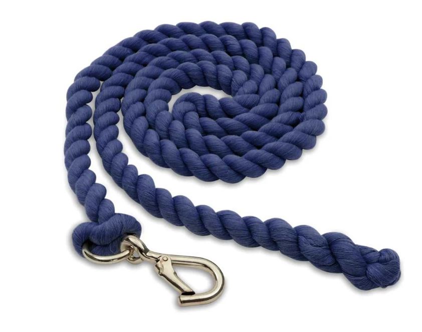 Navy Cotton Plain Lead Rope