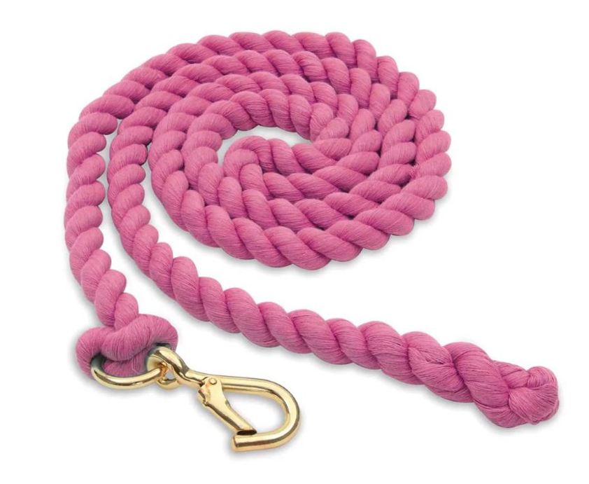 Fuchsia Cotton Plain Lead Rope