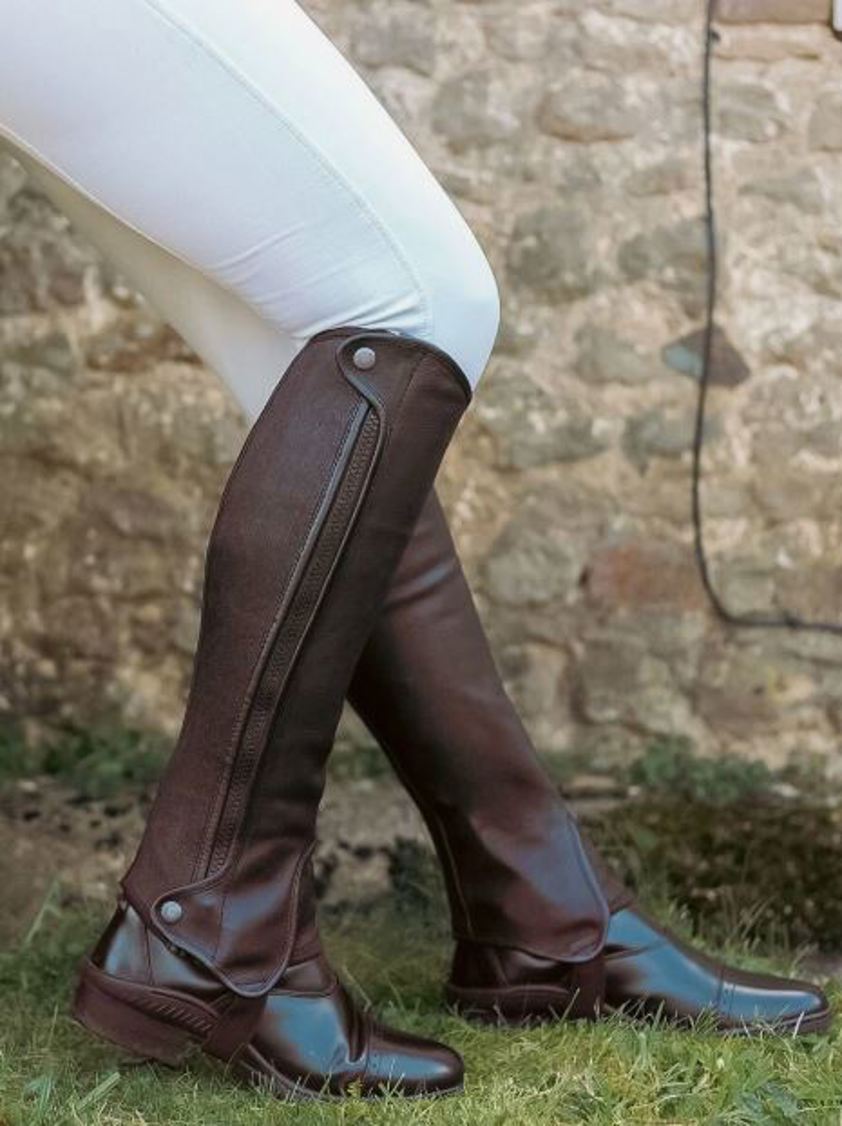 Brown Saltos Leather Half Chaps