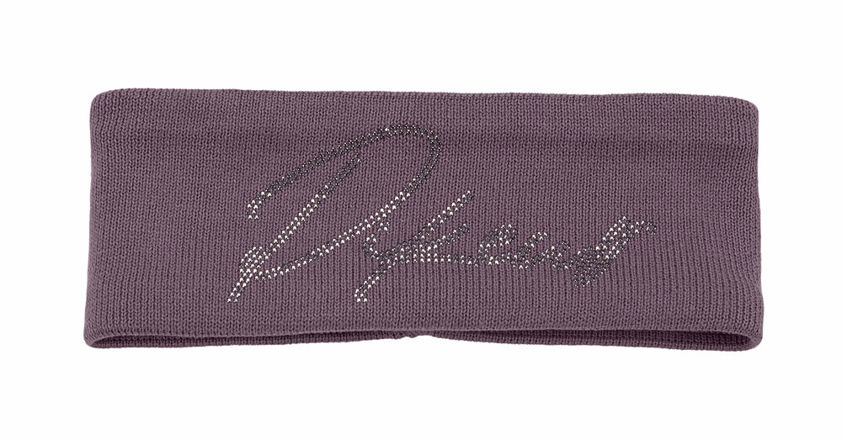 Purple Grey Pikeur Knitted Headband