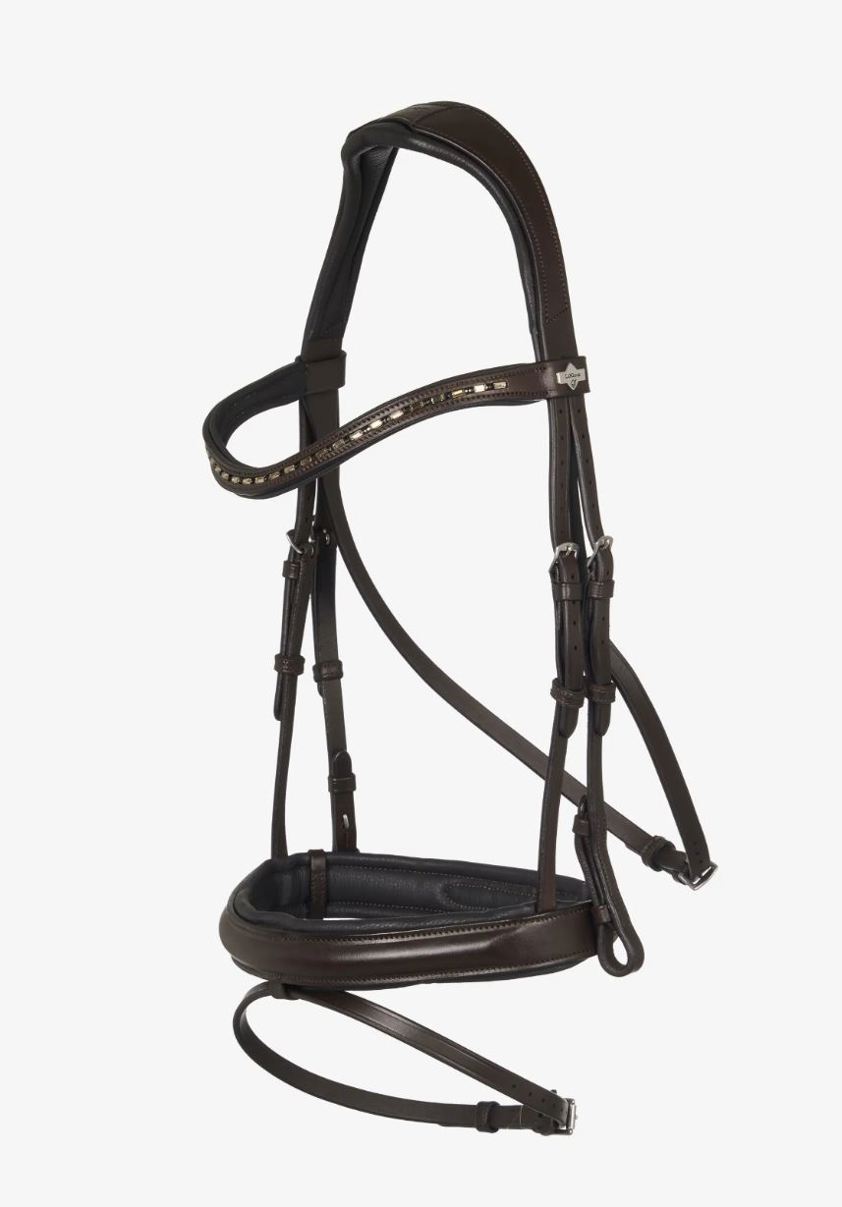 Brown/Silver Arika Dressage Bridle