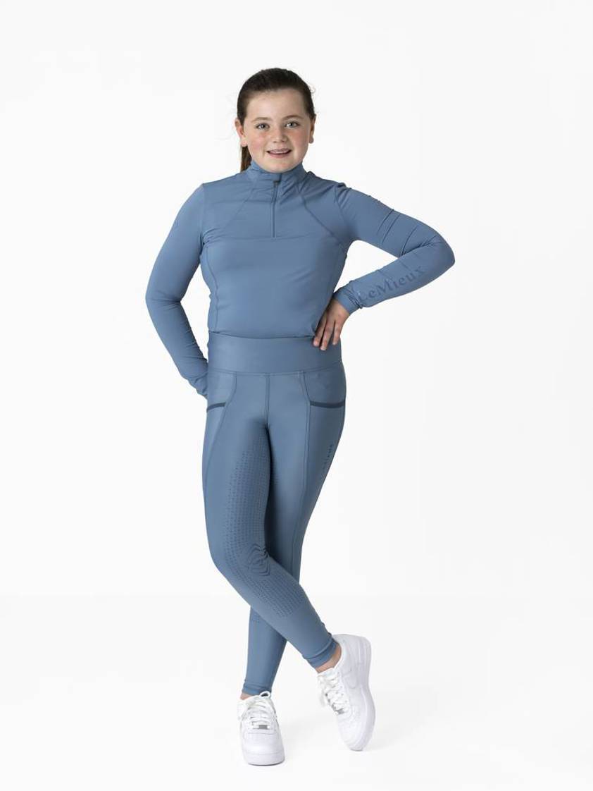 Ice Blue LeMieux Young Rider Pull On Breeches