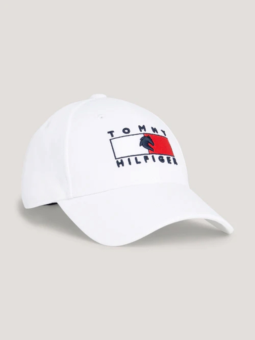 Optic White Tommy Montreal Flag Logo Cap