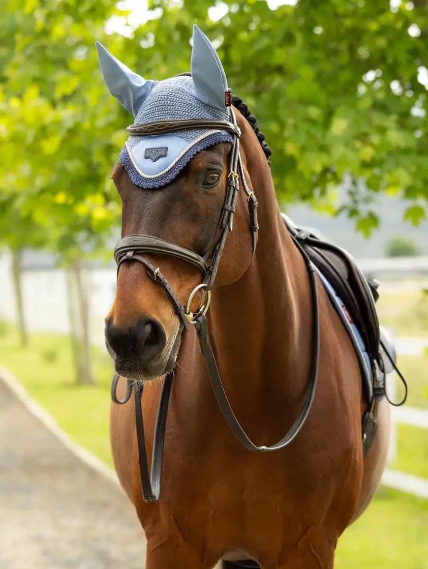 Powder Blue LeMieux Loire Satin Fly Hood