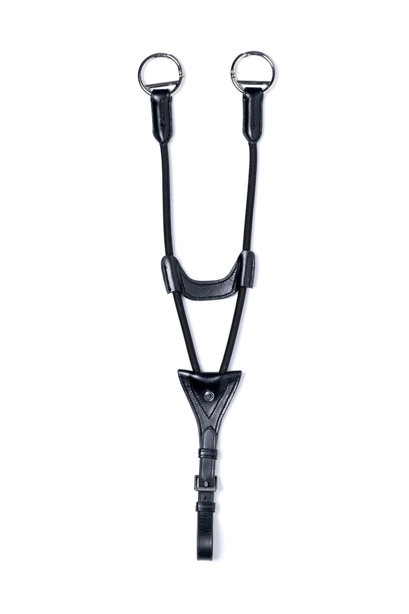 Black/Silver Trust Valkenswaard Elastic Running Martingale Attachment