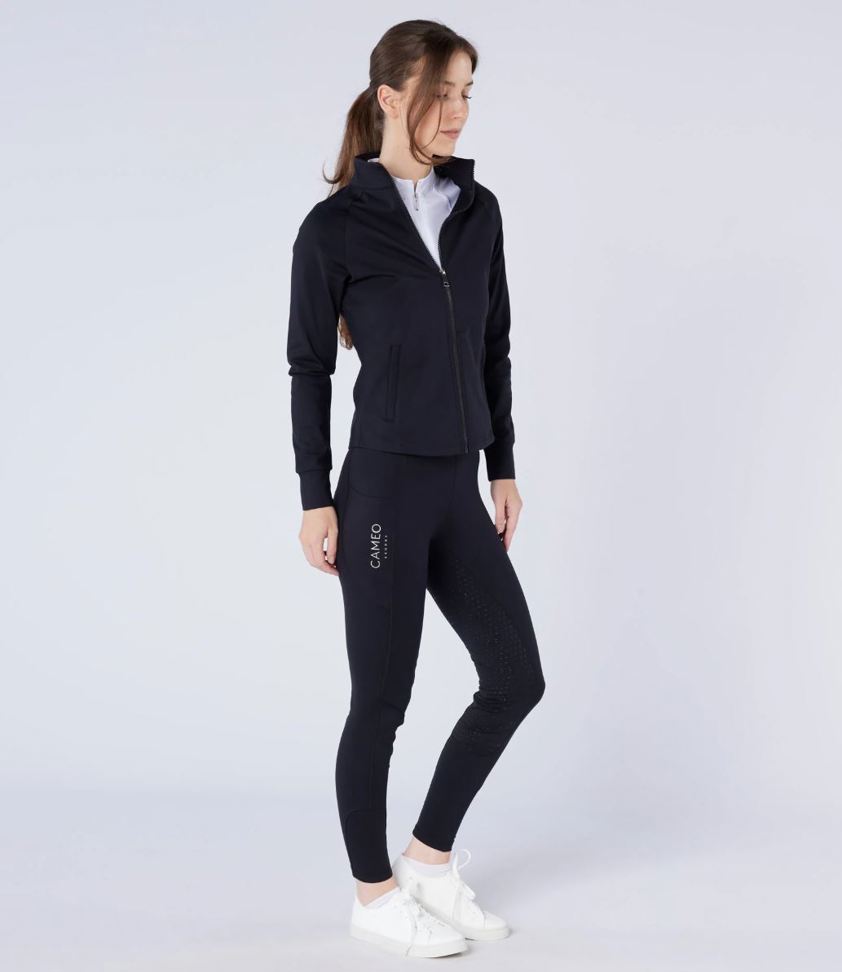 Black Cameo ThermoDry Riding Tights