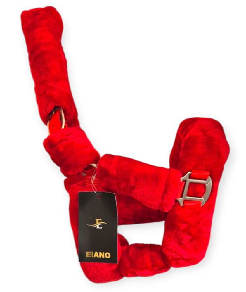 Red Mega Fluff Headcollar