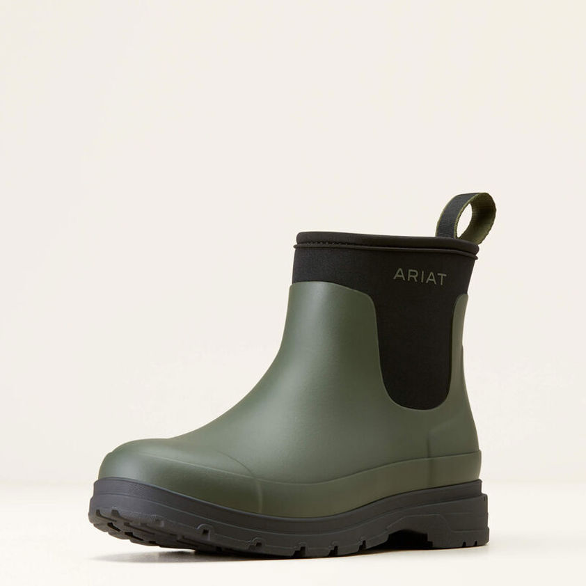 Dark Olive Ariat Kelmarsh Shortie Rubber Boot