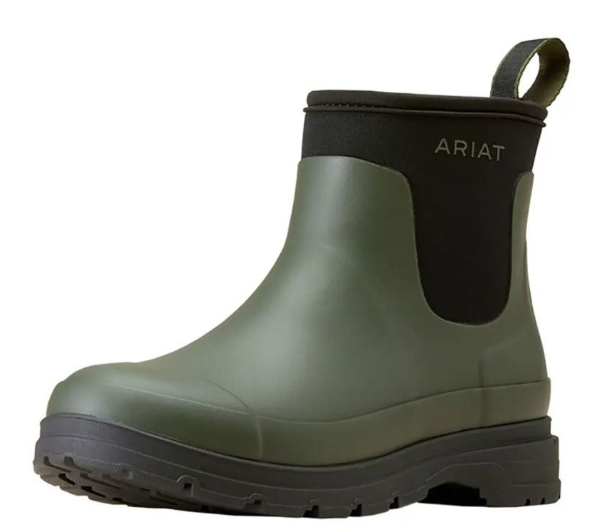 Dark Olive Ariat Kelmarsh Shortie Rubber Boot