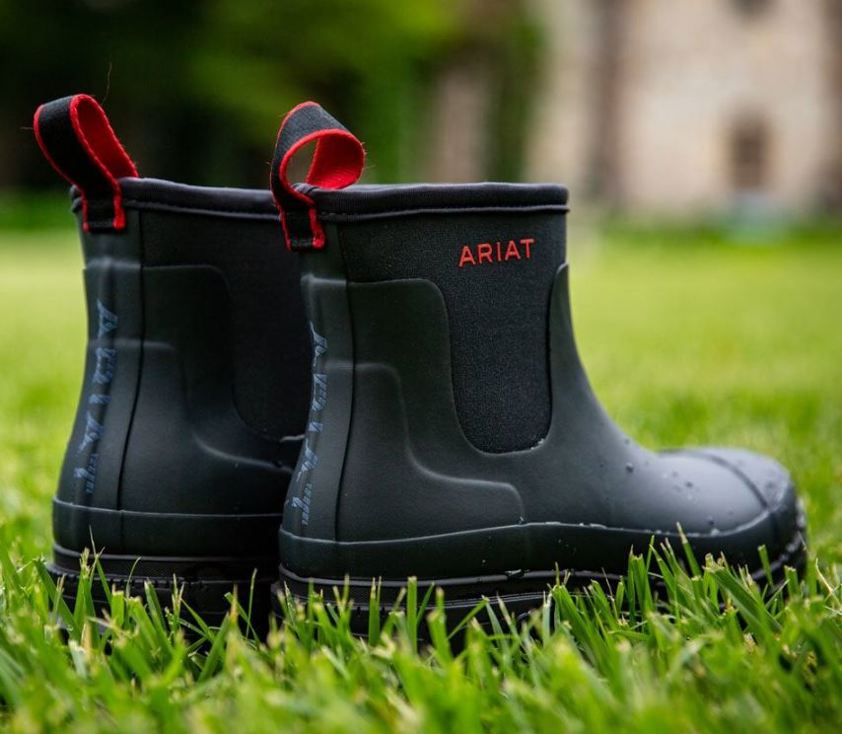 Navy Ariat Kelmarsh Shortie Rubber Boot