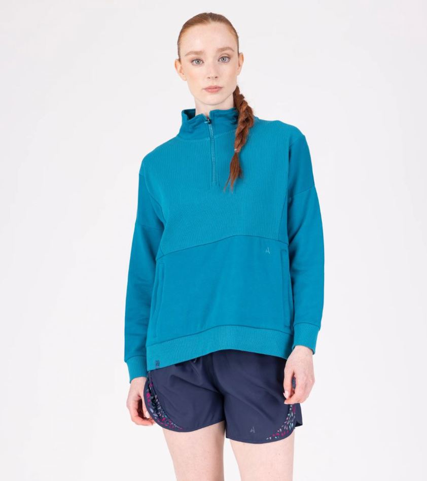Kingfisher Aubrion React Quarter Zip Sweater