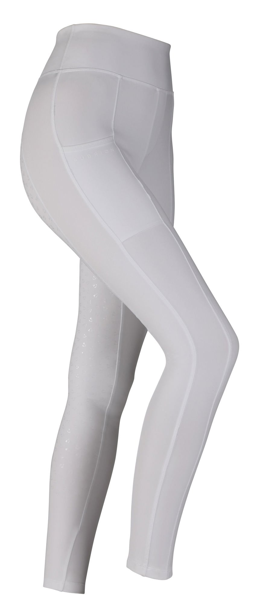 White Aubrion Hudson Riding Tights