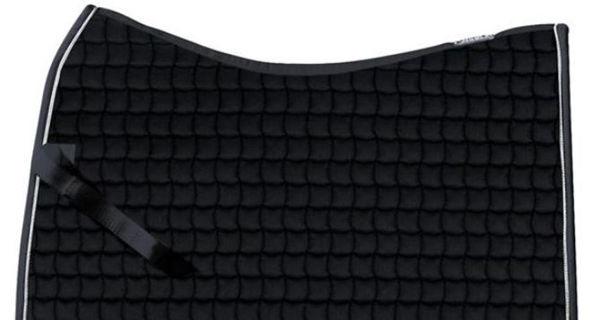 Black/Silver Cord Eskadron Cotton Basics Saddlecloth