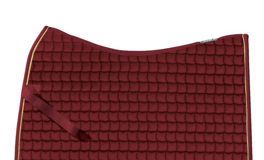 Burgundy/Gold Cord Eskadron Cotton Basics Saddlecloth