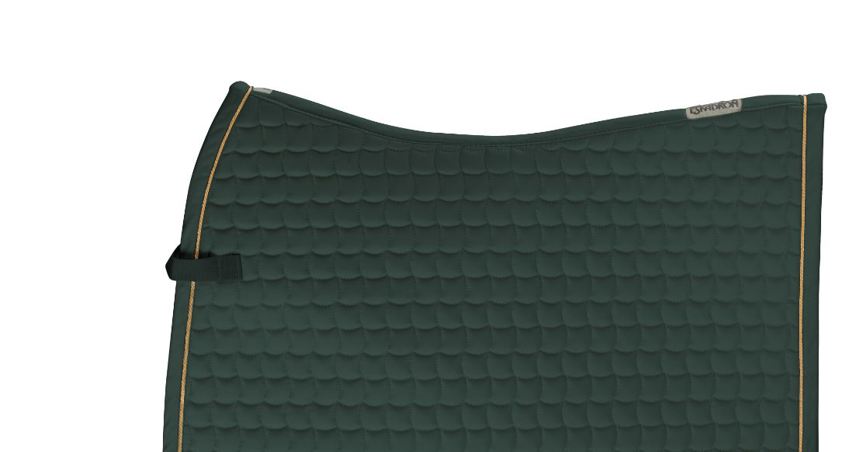 Bottle Green/Gold Cord Eskadron Cotton Basics Saddlecloth