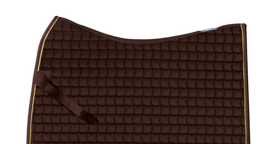 Brown/Gold Cord Eskadron Cotton Basics Saddlecloth