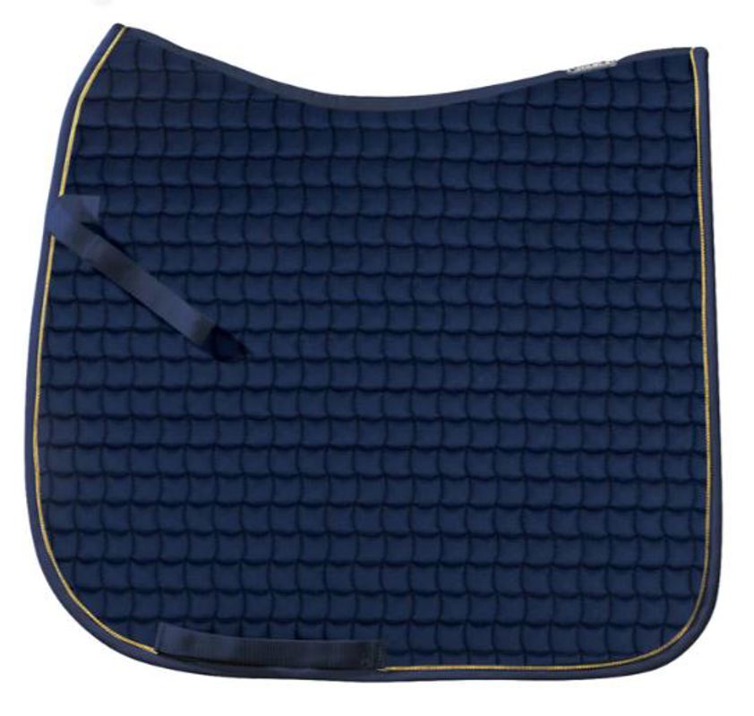 Navy/Gold Cord Eskadron Cotton Basics Saddlecloth