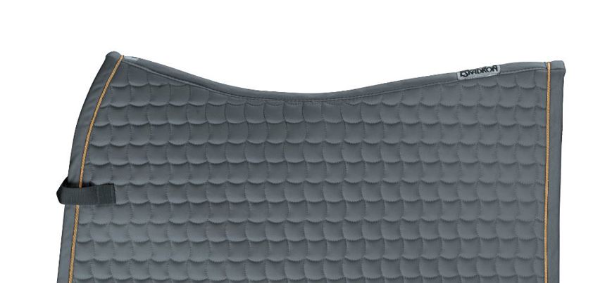 Grey/Gold Cord Eskadron Cotton Basics Saddlecloth