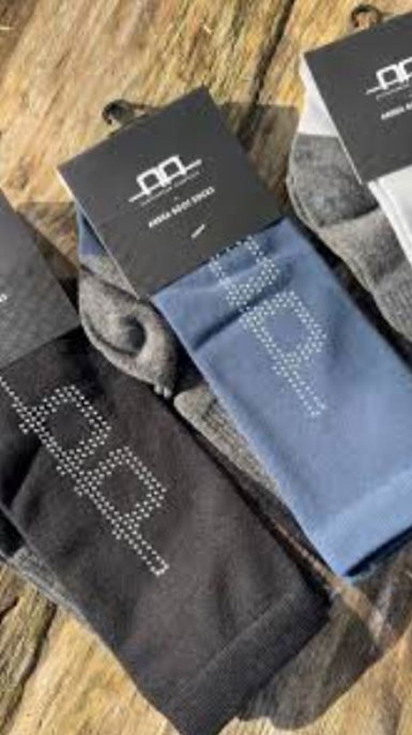 Navy AA Crystal Riding Socks