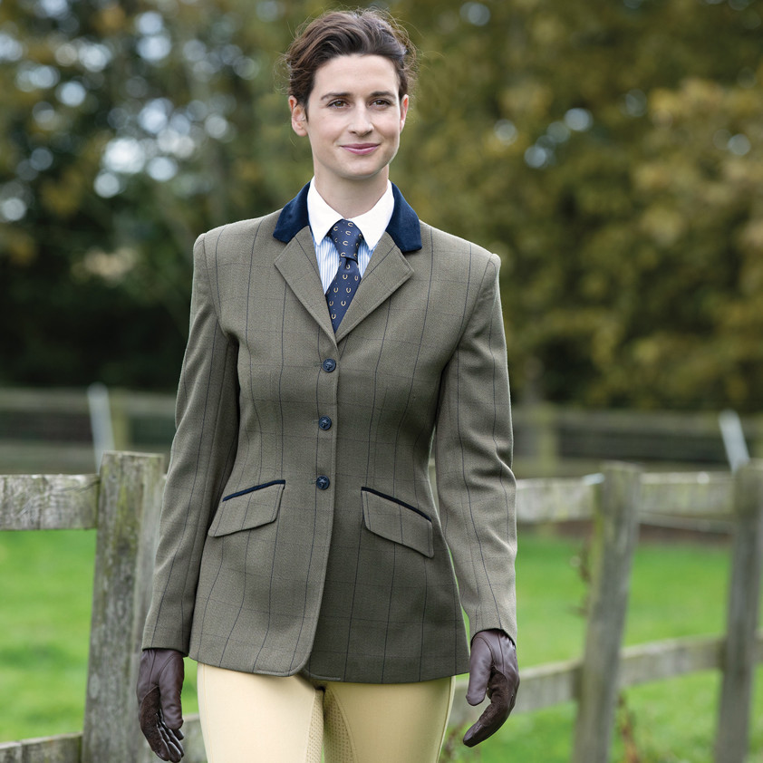 Green Bellingham Tweed Riding Jacket