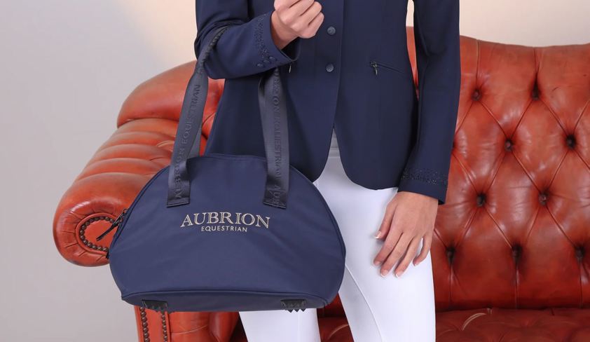 Navy Aubrion Equestrian Hat Bag