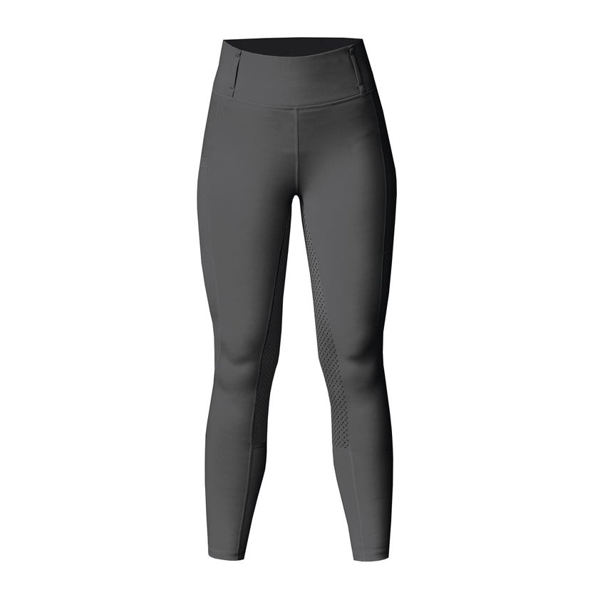 Charcoal Grey Equetech Aqua Shield Winter Riding Tights