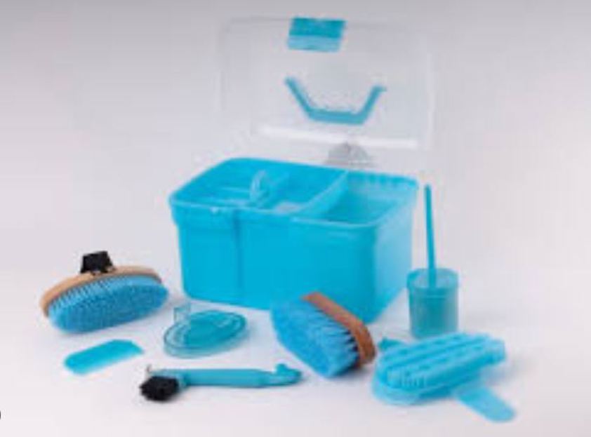 Baby Blue Harlequin Complete Grooming Box