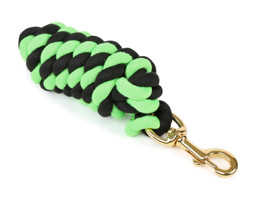 Black/Lime Shires Lead Rope With Trigger Clip