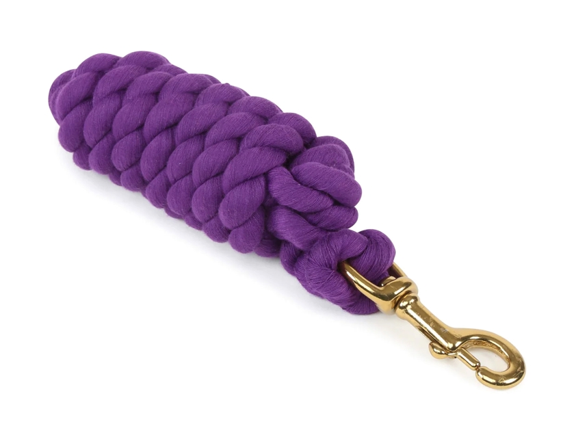 Purple Shires Lead Rope With Trigger Clip