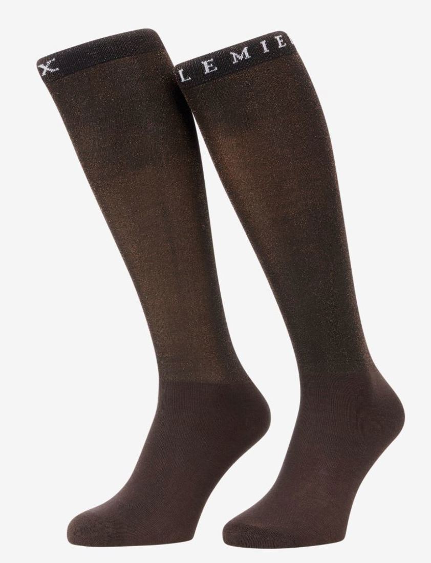 Espresso LeMieux Brilliance Competition Sock