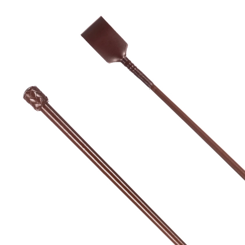 Brown Plain Leather Covered Whip