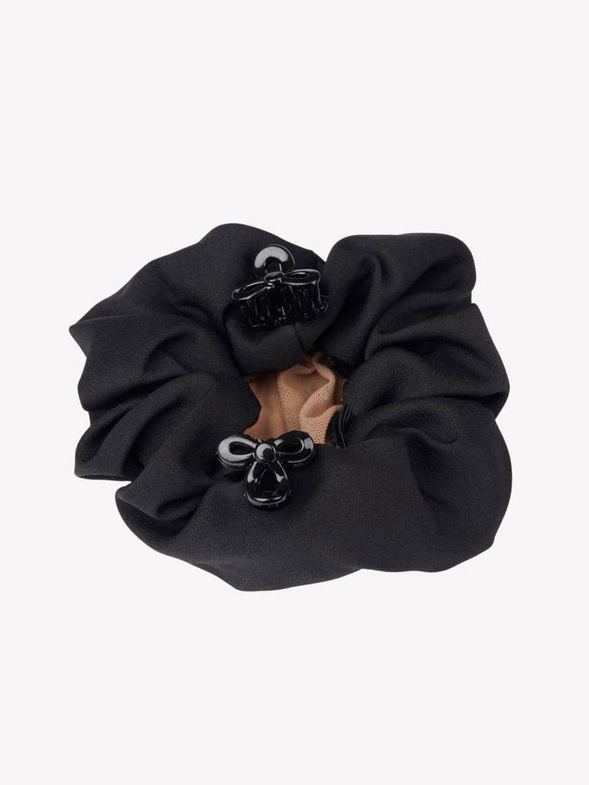 Black/Blonde LeMieux Scrunchie With Crystal Hair Net