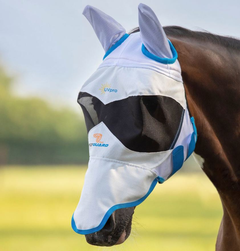 White FlyGuard Pro Sun Shade Fly Mask