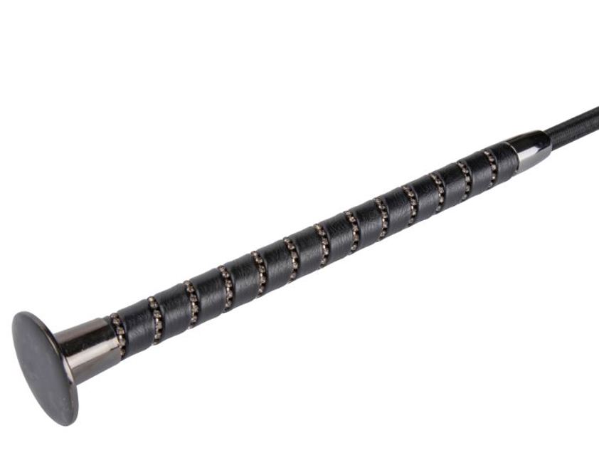 Black Shires Deluxe Diamante Schooling Whip
