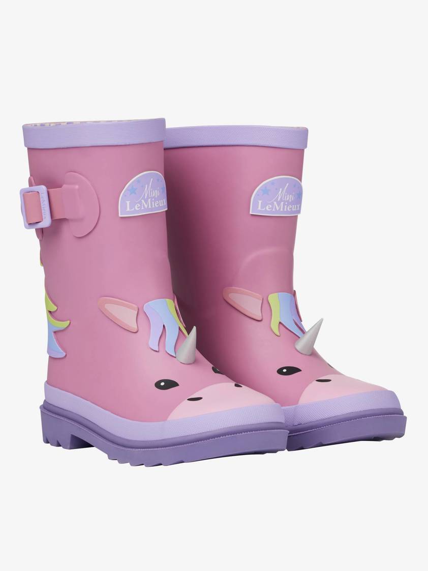 Pink Unicorn Puddle Pals Kids Welly