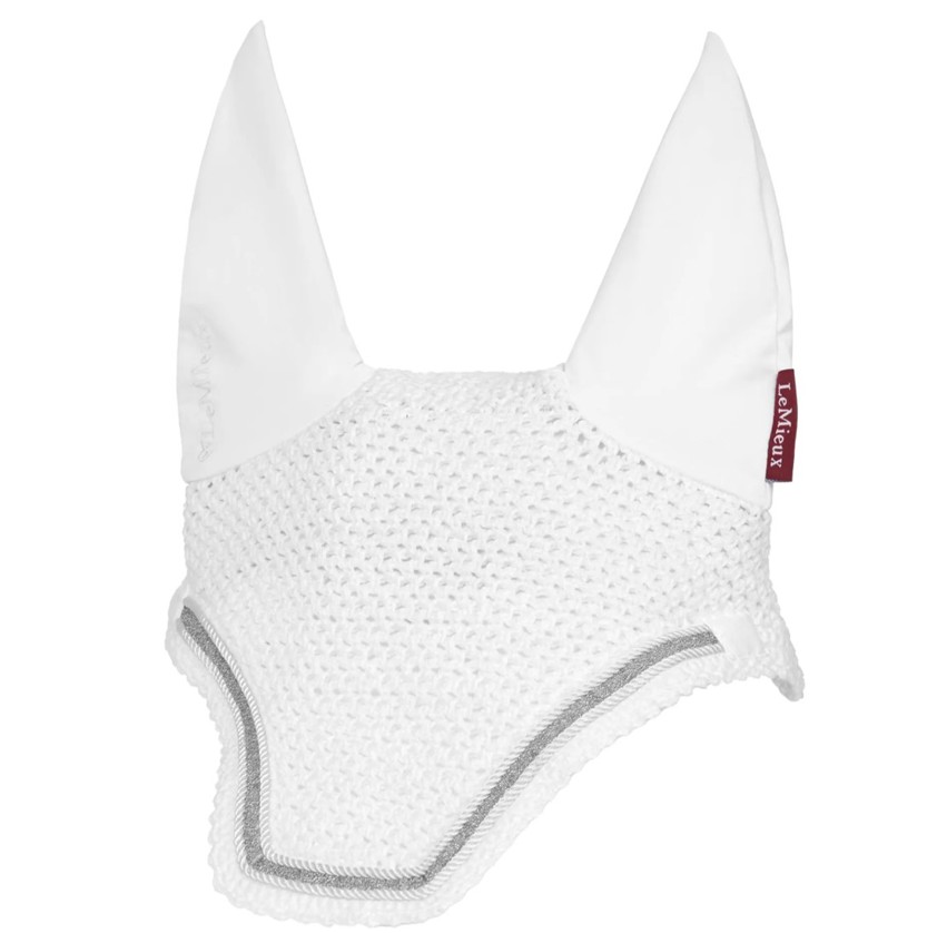 White LeMieux Crystal Fly Hood
