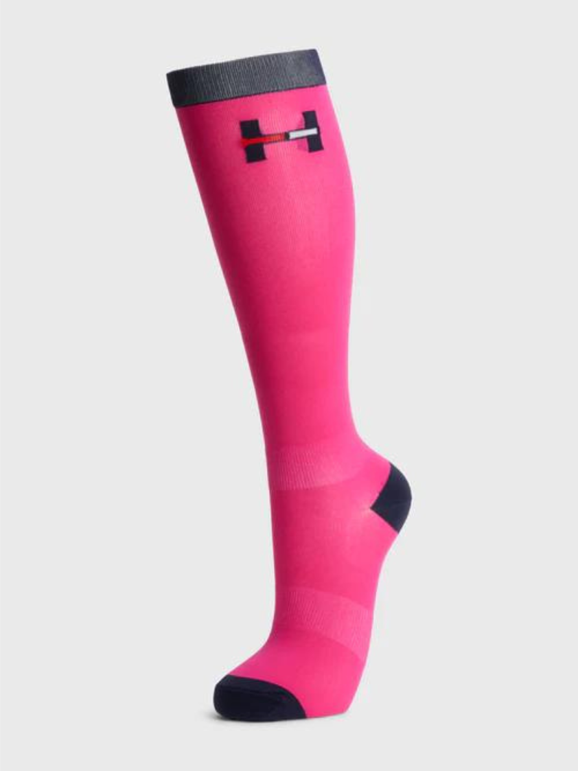 Hot Magenta Tommy Hilfiger Horse Summer Socks