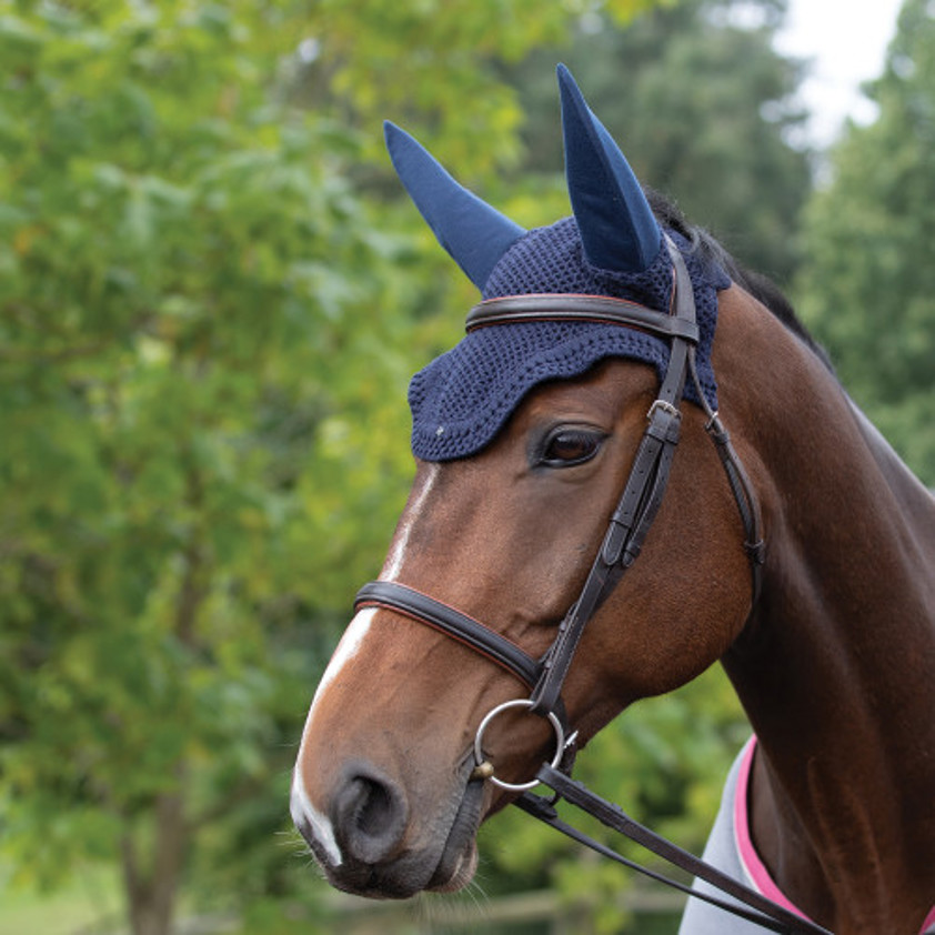 Navy Equetech Soundless Fly Veil