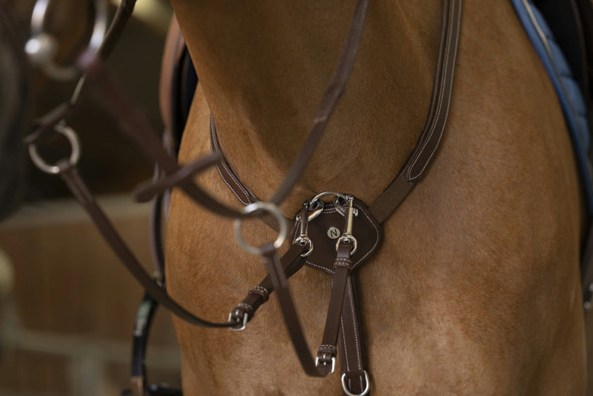 Light Brown Norton Pro Comfort Leather Breastplate