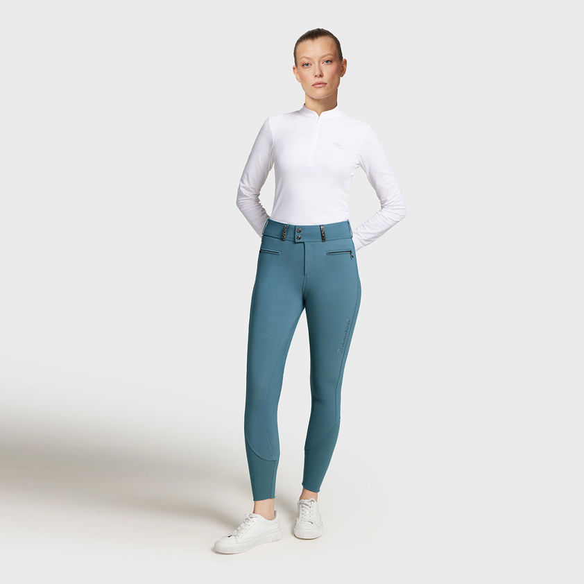 Stormy Sea Samshield Claranova Knee Grip Breeches