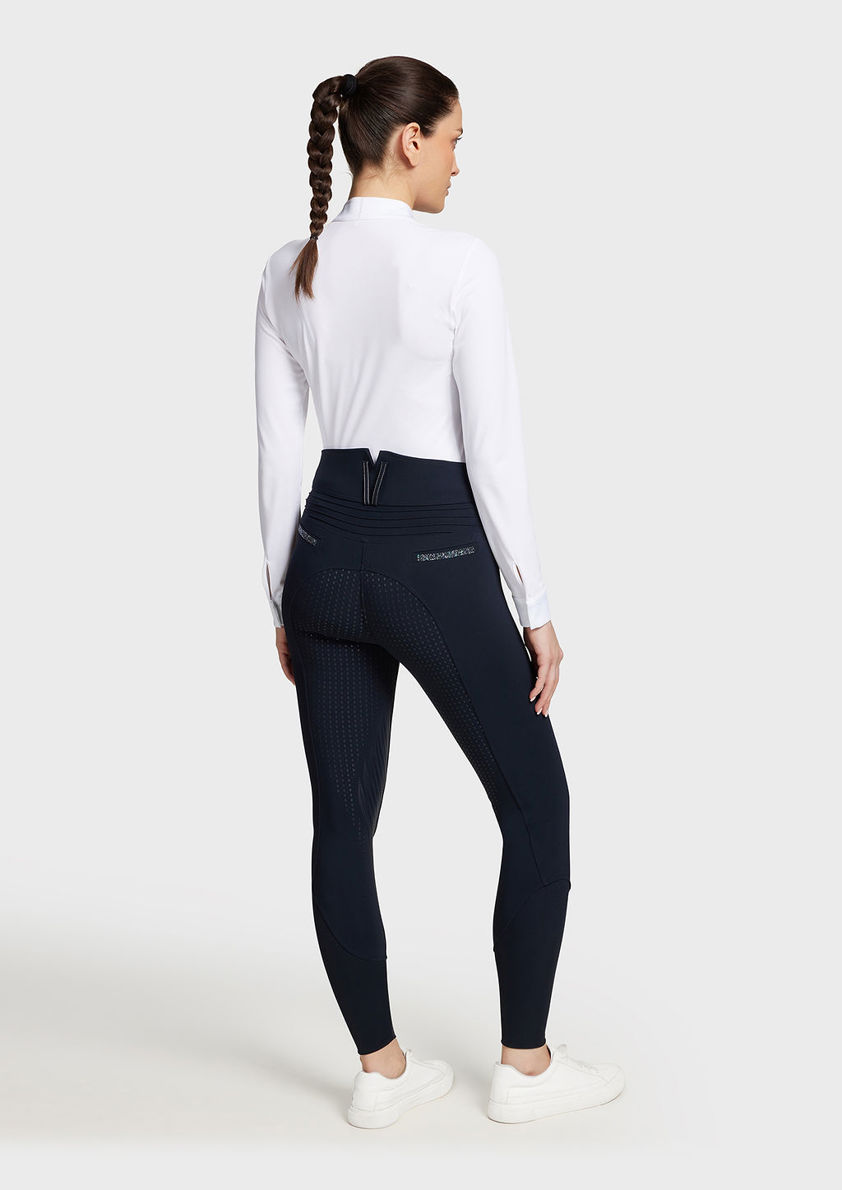 Navy Samshield Claranova Knee Grip Breeches