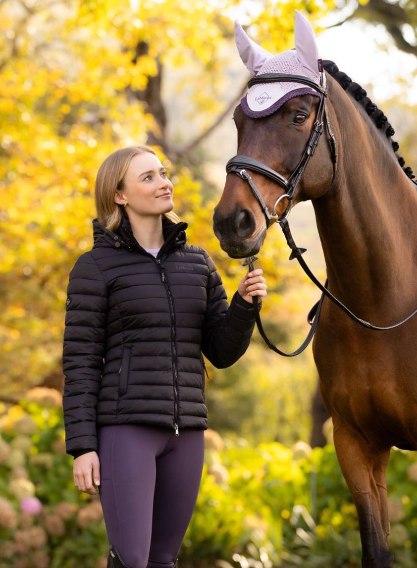 Black LeMieux Rose Puffer Jacket