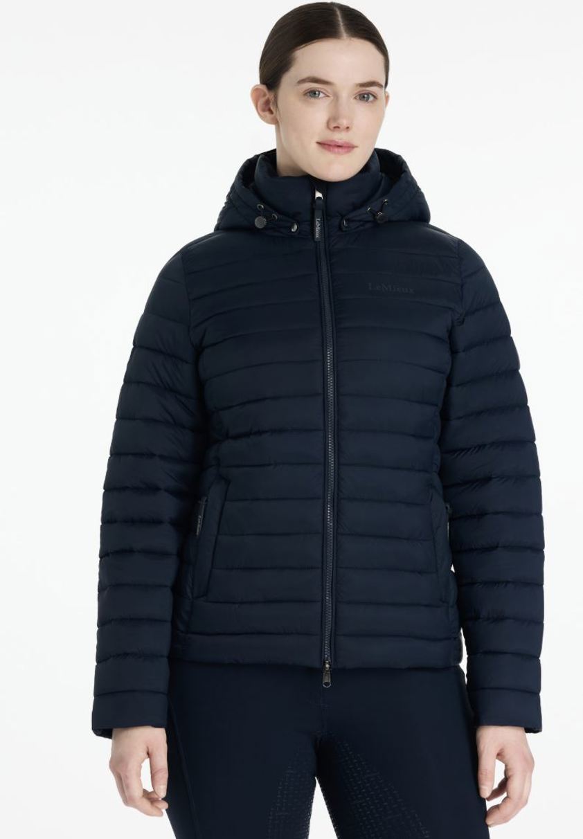 Navy LeMieux Rose Puffer Jacket