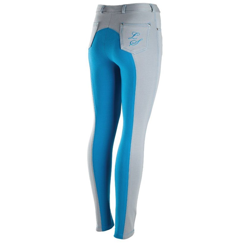 Grey/Blue Legacy Junior Contrast Jodhpurs