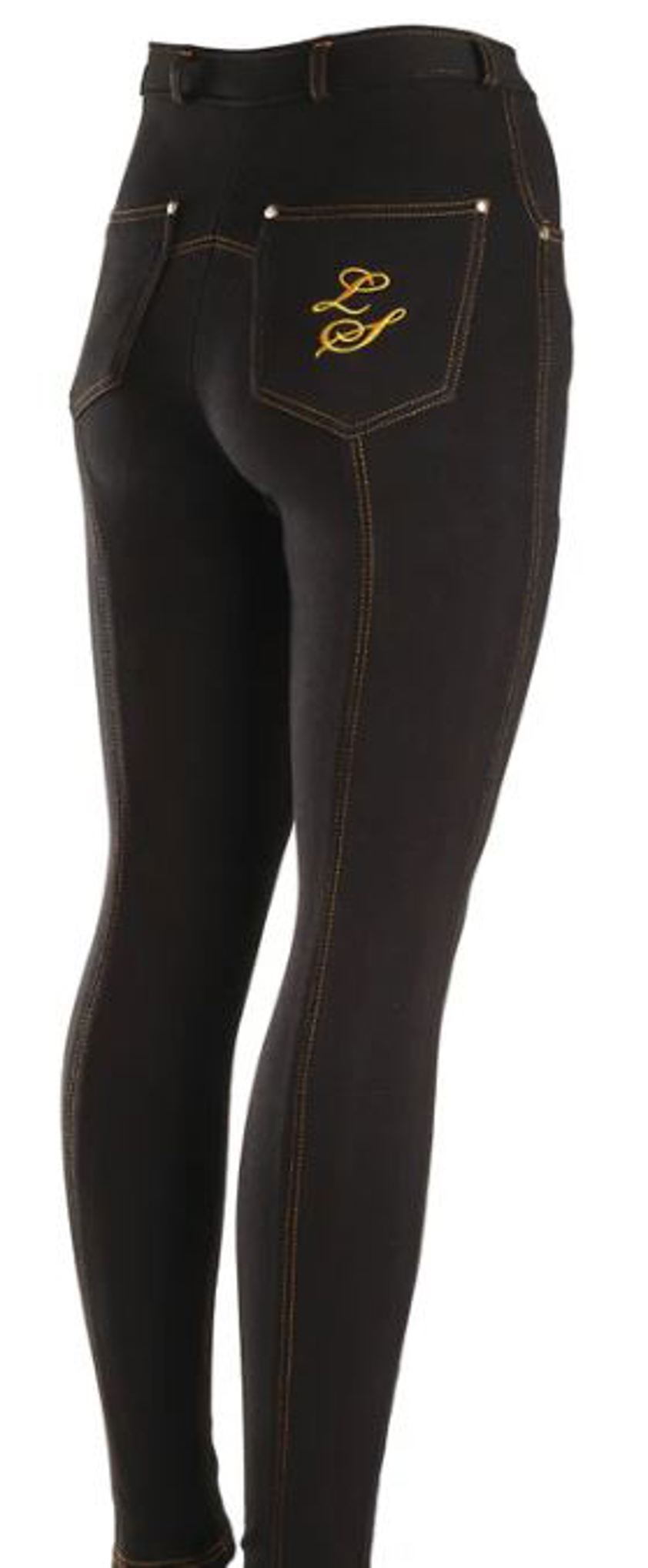 Black/Gold Legacy Junior Contrast Jodhpurs