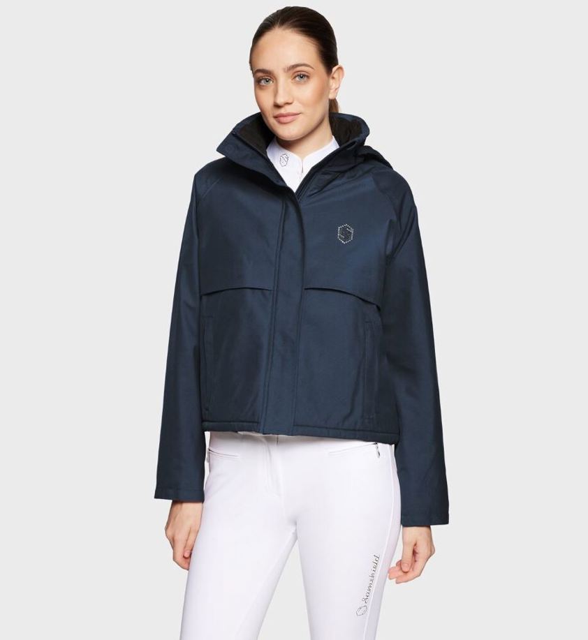 Navy Samshield Lina Waterproof Coat