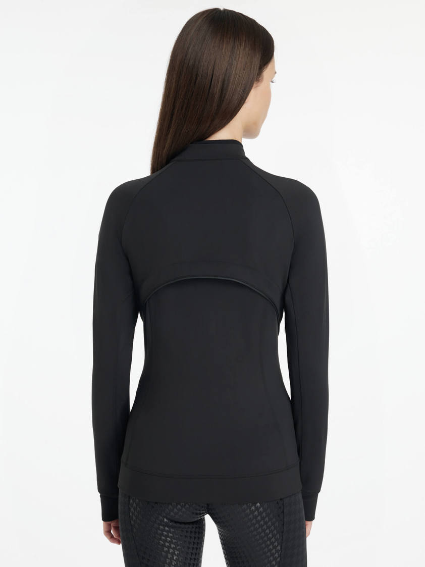 Black LeMieux Aspen Brushed Zip Through Jacket